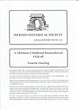 A Mitcham childhood remembered 1926-45
