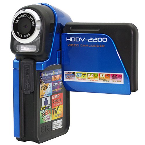 NEW Dual Cam High Resolution Blue DIGITAL VIDEO CAMCORDER / STILL CAMERA