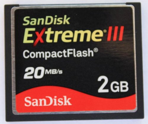 SanDisk 2GB Extreme III Compact Flash Memory Card CF 20 MB/s - Bulk Package