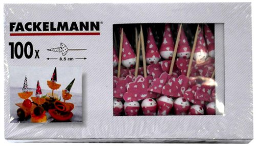 Fackelmann 100 Clown-Picks 8,5cm