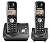 Panasonic - KX-TG7222FRT Telephone sans fil DECT DUO - Main Libre Repondeur 20 min - Repertoire 50 noms - Ecran retro eclaire GAP (jusqu'a 6 combines)