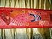 Red Beaded India Sari Tapestry Wall Runner Table Runner Throw