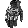 Icon Reefer Represent Men's Textile On-Road Racing Motorcycle Gloves - Black