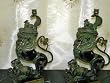 Antique Pair of Brass Table Base