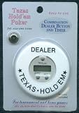 Dealer Button and Timer Combination for Texas Hold'em Poker. Keep Time as accurately as sklansky during tournaments. This Chip Puck is cool.