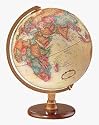 Classic Antique Globe (Antique Globe Ball) (13" H x 12" W x 16" D)