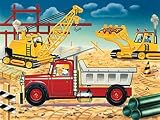 kids and infants educational toys item: Great American Puzzle Factory Construction Site Puzzle