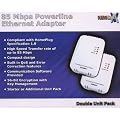 kenable PowerLine LAN Ethernet Homeplug Adapter 85Mbps DUAL