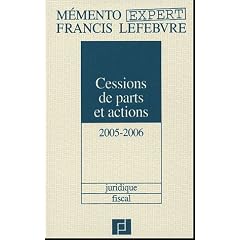 Cessions de parts et actions