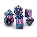 Chessex CHX26449 Dice, Gemini Purple-Teal/Gold, One Size, Purple/Teal/Gold