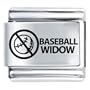 Baseball Widow Ban Game Sports Italian Charms Bracelet Link