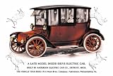 Canvas Print, A Late Model Inside-Drive Electric Car - 18 x 12