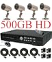 USA Security Store -- CCTV 4 Sharp CCD Day/Night Vision Color Cameras with one 4 Channels Video audio H.264 Security Surveillance DVR Digital Video Recorder System Built-in 500GB HDD, Included 4x65FT video cables and Power Supplies KIT. Supports Network Remote Viewing Over Internet, Windows IE, iPhone, Windows Mobile, and Apple Mac FireFox.
