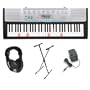 Casio LK220 Premium Keyboard Pack with Power Supply, Keyboard Stand and Professional Closed Cup Stereo Headphones