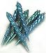 Kitchen & Housewares : Set Of 6 Turquoise Spiral Beaded Icicle Christmas Ornaments #856413