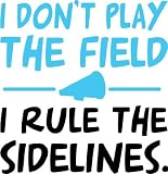 I Rule The Sidelines Cheerleading Wall Decal