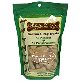 Doggie de Lites Gourmet Dog Treats, Peanut Butter & Wheat Germ Flavor, 10-Ounce Resealable Bags (Pack of 12)