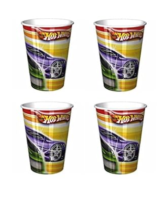 Hot Wheels Fast Action Plastic Cup (4 Pack)