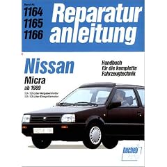 Nissan Micra: Serie K10 - Vergaser / Serie K11 - Einspritzung. 1.0-/1.2-Liter-Vergasermotor / 1.0-/1.3-Liter-Einspritzmotor. Handbuch f�r die komplette Fahrzeugtechnik (Reparaturanleitungen)
