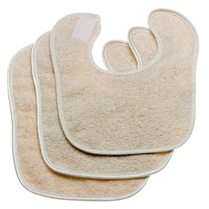 Click here to buy Bumkins Organic Cotton Everyday Bib 3-Pack - Natural by Bumkins.