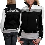 Oakland Raiders Ladies Black Bonded Softshell Full Zip Jacket (Large)