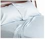 Divatex  260-Thread-Count 100% Cotton Stripe Queen Sheet Set with Bonus Standard Pillowcases, Light Blue