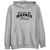 SWEATSHIRT HEATHER GRAY  ATTITUDE MAINER  MAINE