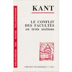 Le conflit des facult�s