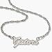 Florida Gators 18 Gators Script Necklace - Sterling Silver Jewelry