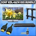Sony Bravia Z-Series KDL-46Z4100/S 46in. 1080P Silver + Sony DVD Player w/ Wall Mount Accessory Kit