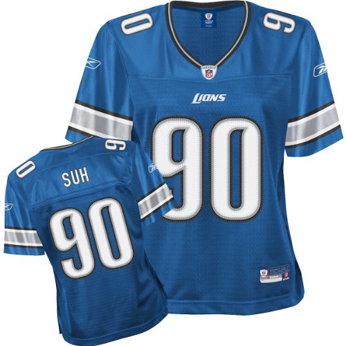 Reebok Detroit Lions Ndamukong Suh Women's Premier Jersey Small