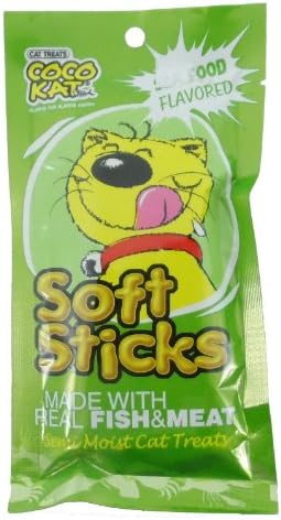 Coco Kat,soft Sticks Sea Food for Cats 50g X2.