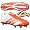 Collegiate Orange/Collegiate Orange/White