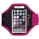 Gear Beast Sport Gym Running Armband with Key Holder and Free Strap Extender for iPhone 6s Plus, 6 Plus, Note 5, S7 Edge, S6 Edge Plus, Motorola Moto X Pure, Droid Maxx 2, Droid Turbo 2, HTC One M9
