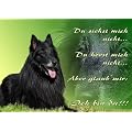 Metall - Warnschild Groenendael, Belgischer Sch�ferhund
