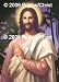 Jesus with Palmtrees At Dusk 11 X 14 Color Photograph (11-11)