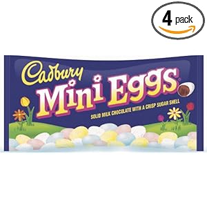 Cadbury Easter Candy Coated Mini Eggs, 10-Ounce Packages (Pack of 4) 