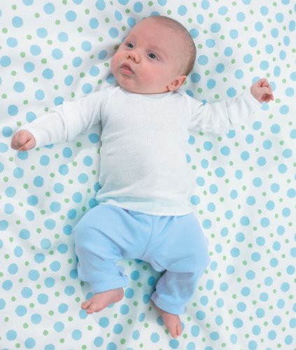 Rabbit Skins Long-Sleeve Lap Shoulder T-Shirt, White Newborn