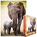 Eurographics Elephant and Baby 1000-Piece Puzzle