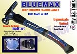Vaughan Hammer Fiberglass Handle 21 oz. Milled Face - Curved Handle