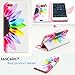 iPhone 6 Case,JanCalm [Kickstand] Pattern Premium PU Leather Wallet [Card Slots Cash Compartment] Flip Cover for Apple iPhone 6/6SIncluding - ONE Crystal Pen (Rainbow Flower)