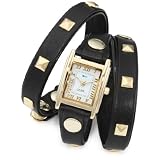 La Mer Collections Womens LMLW1010A Black Gold Pyra