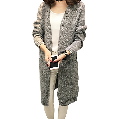 (ノーブランド品) ニット カーデ ニットカーディガン コーディガン ニット レディース ロングカーデ ロングカーディガン ロング丈 トッパーカーディガン 秋