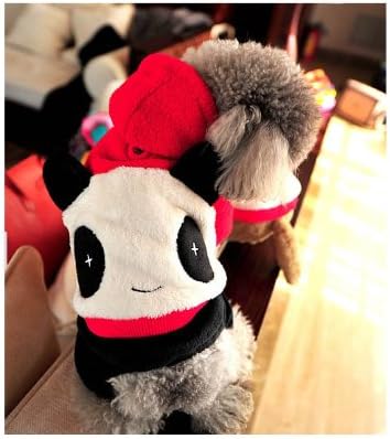 Us Fashioneer Dp#221 Halloween Kung Fu Panda Dogs / Cats Flush Costumes Clothes Red Devil Pets Jumpsuit (4 legs costume, SM)