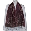 Wool Scarves Mens Winter Clothes Jacquard Design 12 x 60 inches