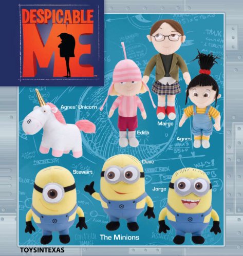 9-14 Despicable Me Movie Plush set of 7