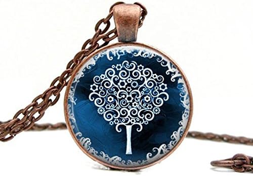 Pretty Lee 1 Pc Tree Of Life Pendant Glass Dome Tree Of Life Necklace Glass Photo Tree Pendant Necklace