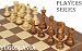 Yugoslavia Staunton Chess Set in Golden Rosewood & Boxwood - 3 3/4