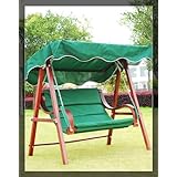 Outsunny Cypress Wooden Garden Patio Swing Bench Chair W/canopy 0113