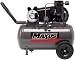 Maxus EX8300 15 Amps / 14.5 Amps 2 Horsepower 20 Gallon Wheeled Oiled Single Hot Dog Compressor Dual Voltage 120-Volt / 240-Volt